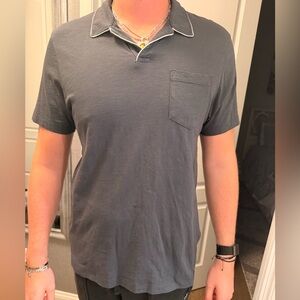 Todd Snyder Charcoal Polo Shirt